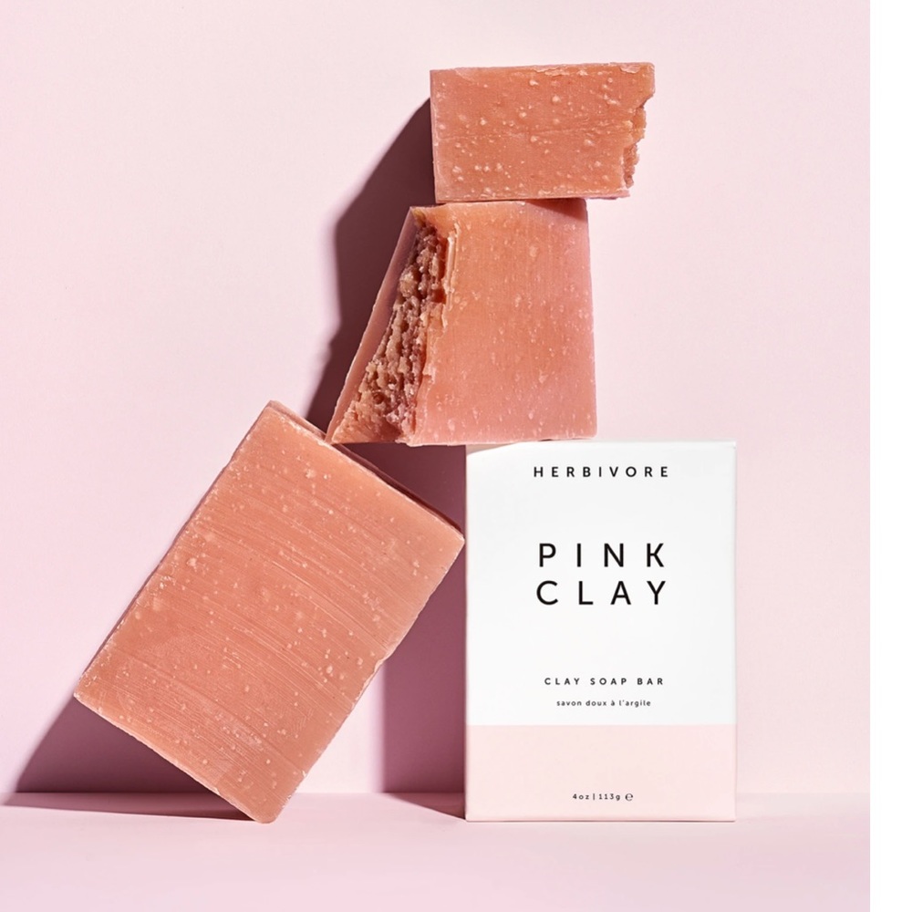 BRAND NEW Herbivore Pink Clay Soap Bar